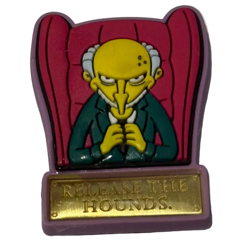Crocs Jibbitz The Simpsons "Release the Hounds" Meme Charm made by Crocs