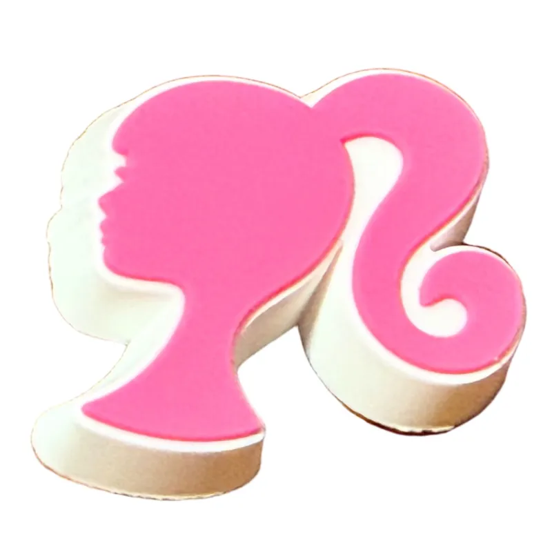 Crocs Jibbitz Barbie Head Charm sold by The Foot Factory