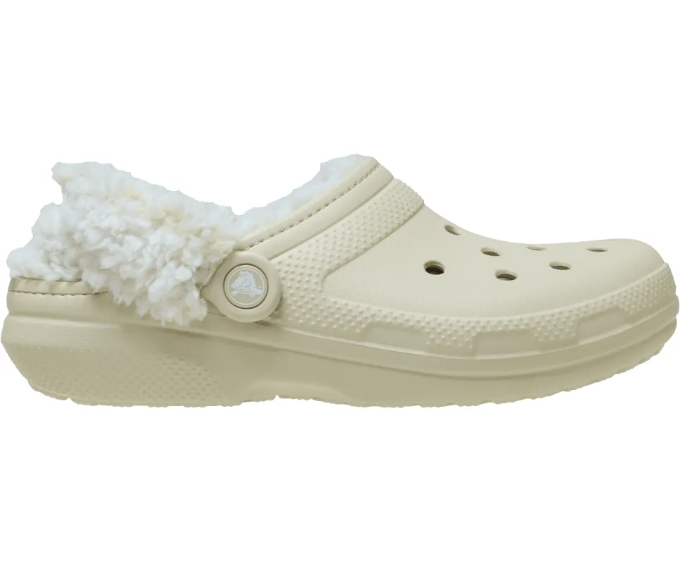 CROCS Unisex Fleece Lined Clog | Bone sold by The Foot Factory