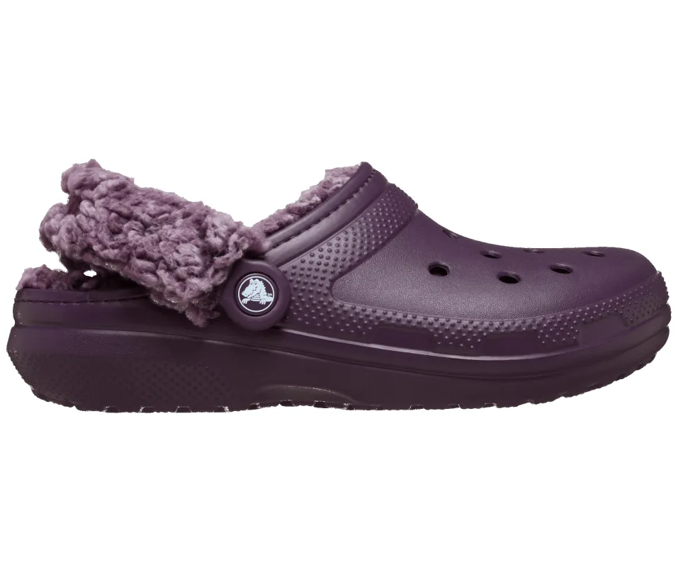 CROCS Unisex Fleece Lined Clog | Plush Plum sold by The Foot Factory