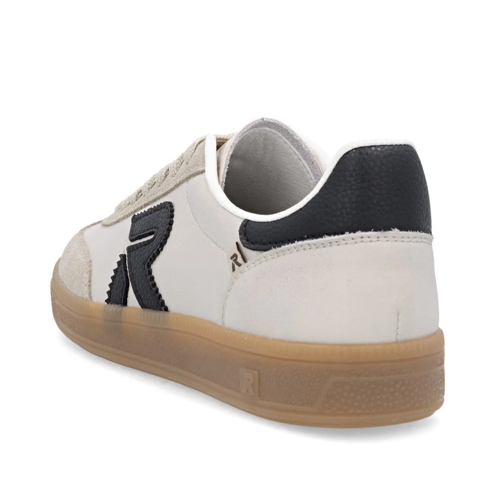 Rieker Womens Fashion Leather Trainers | Beige sold by The Foot Factory product image thumbnail 4