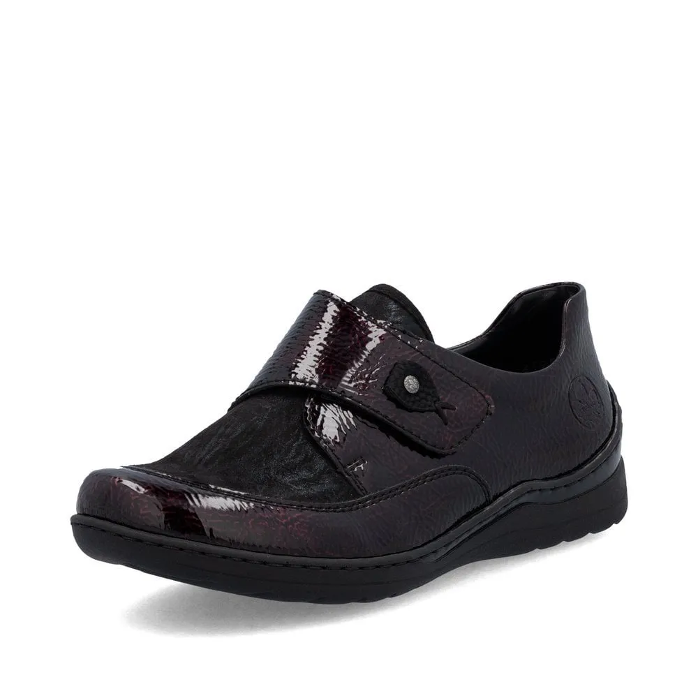Rieker Womens Casual Extra Width Shoe | Deep Red sold by The Foot Factory product image thumbnail 2