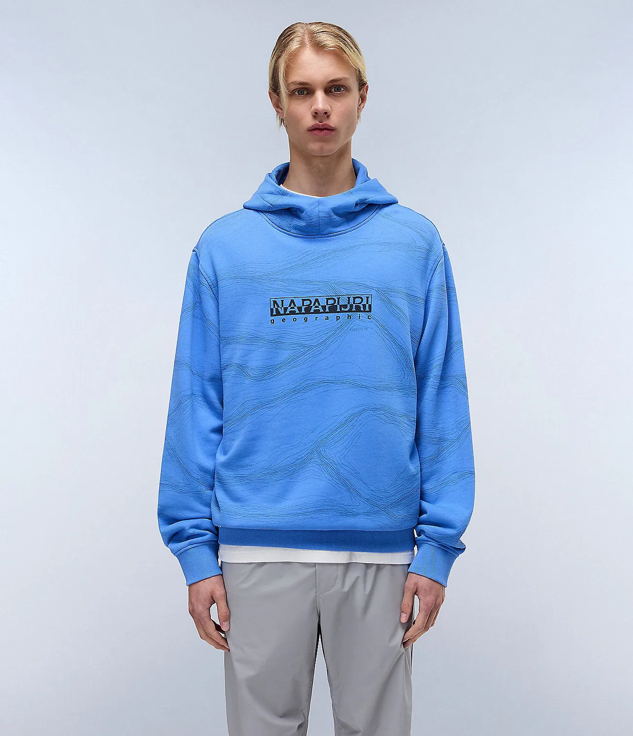 Napapijri Mens Cellini Hoodie - Light Blue sold by The Foot Factory product image thumbnail 4