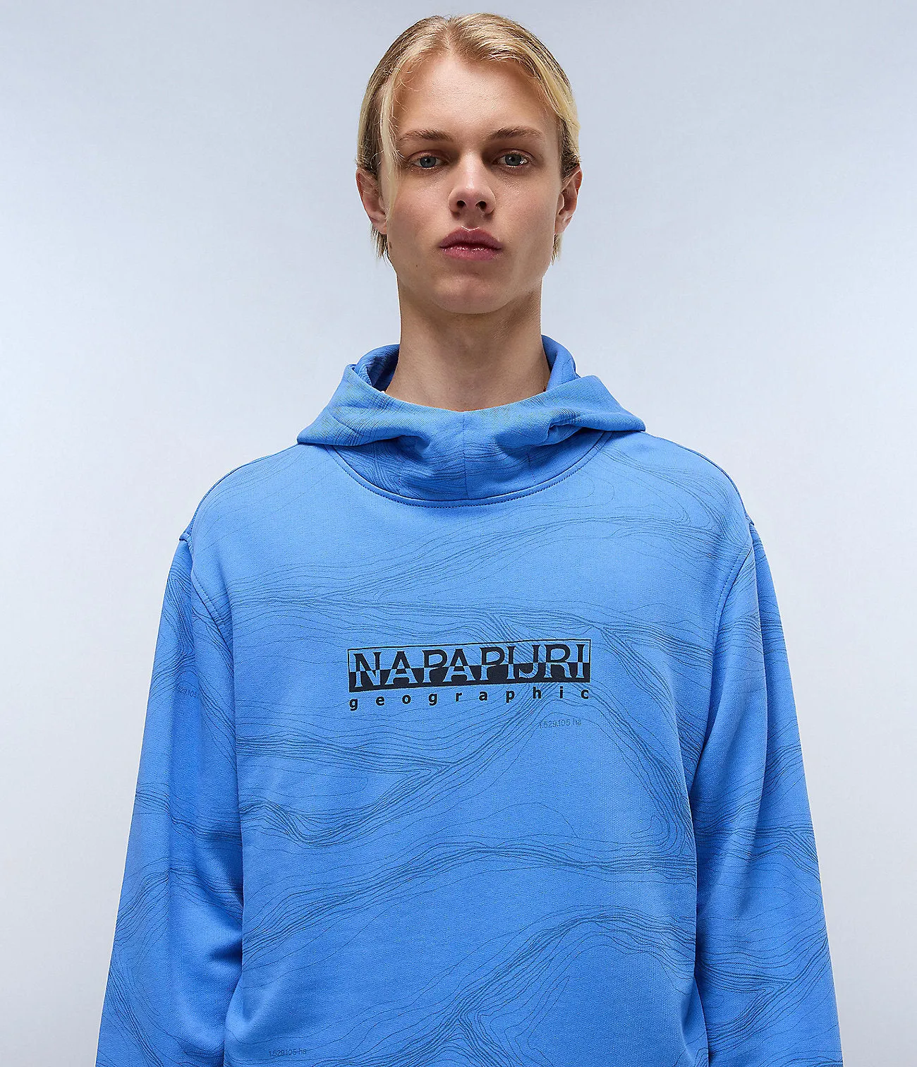 Napapijri Mens Cellini Hoodie - Light Blue sold by The Foot Factory product image thumbnail 3