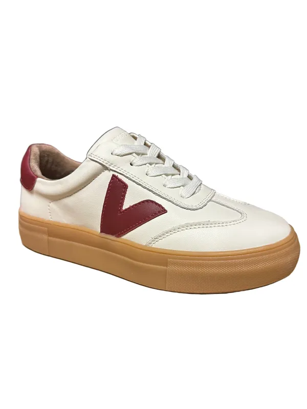 Drilleys Womens Ninety Trainers | Crystal Maroon sold by The Foot Factory
