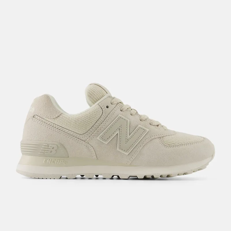 New Balance Womens 574 Fashion Trainers | Angora / Calcium sold by The Foot Factory