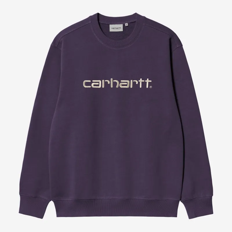 Carhartt WIP Mens Carhartt WIP Sweat Top | Lokers / Salt sold by The Foot Factory