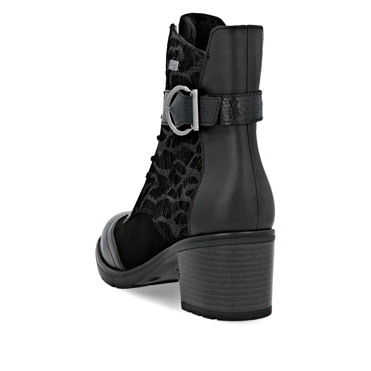 Remonte Womens Heeled Ankle Boot | Black sold by The Foot Factory product image thumbnail 3