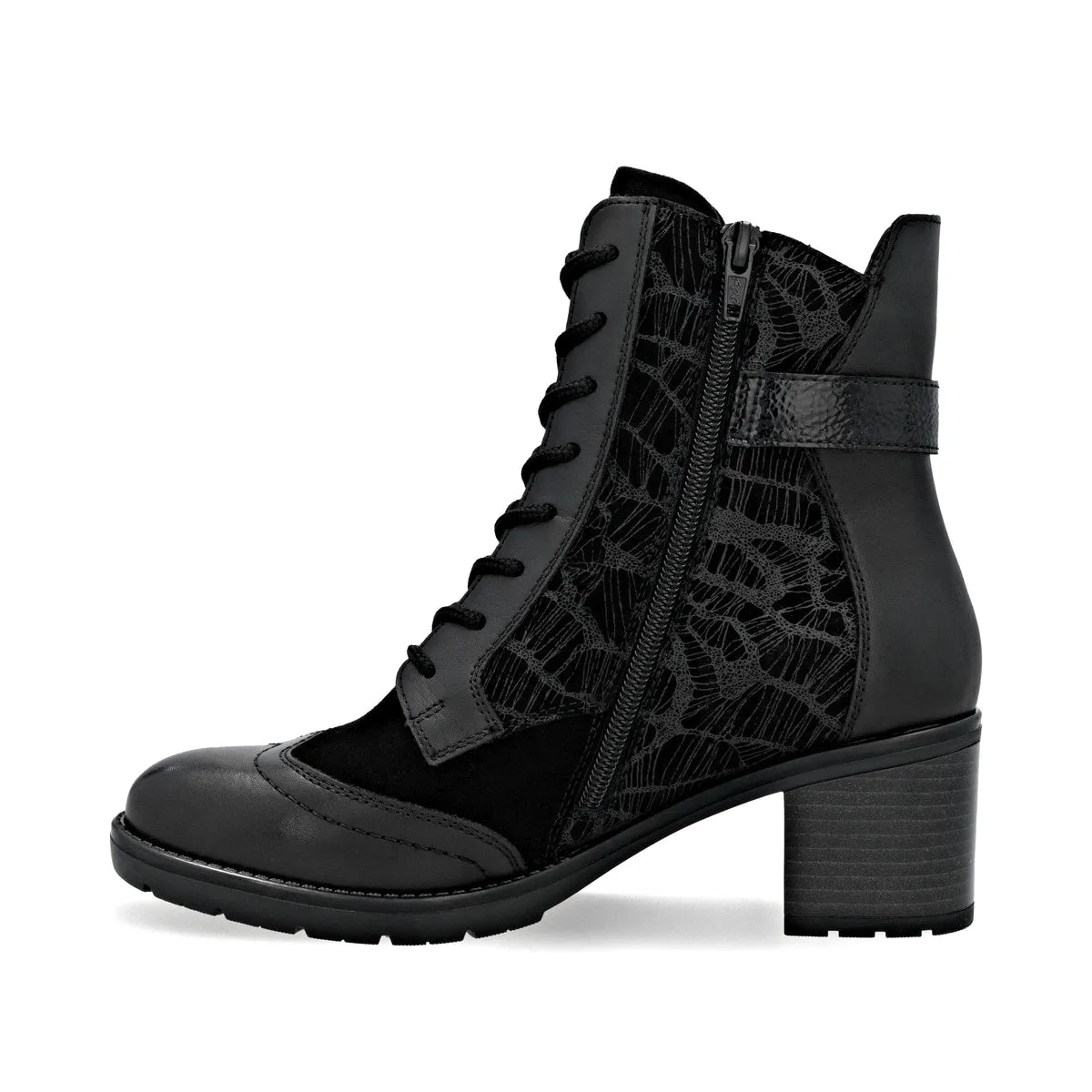 Remonte Womens Heeled Ankle Boot | Black sold by The Foot Factory product image thumbnail 2
