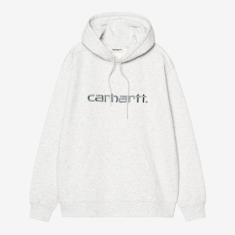 Carhartt WIP Womens Carhartt Sweat Hoodie | Ash Heather / Citadel sold by The Foot Factory