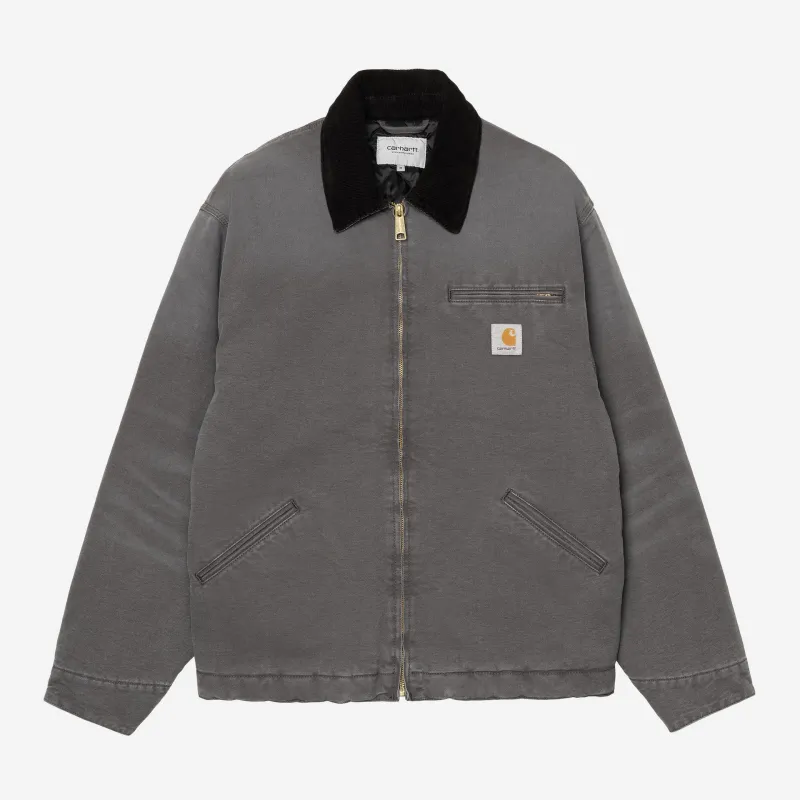 Carhartt WIP Mens OG Detroit Jacket | Graphite / Black sold by The Foot Factory