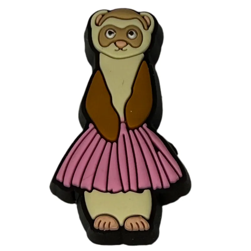 Crocs Jibbitz Weasel in Dress Charm sold by The Foot Factory