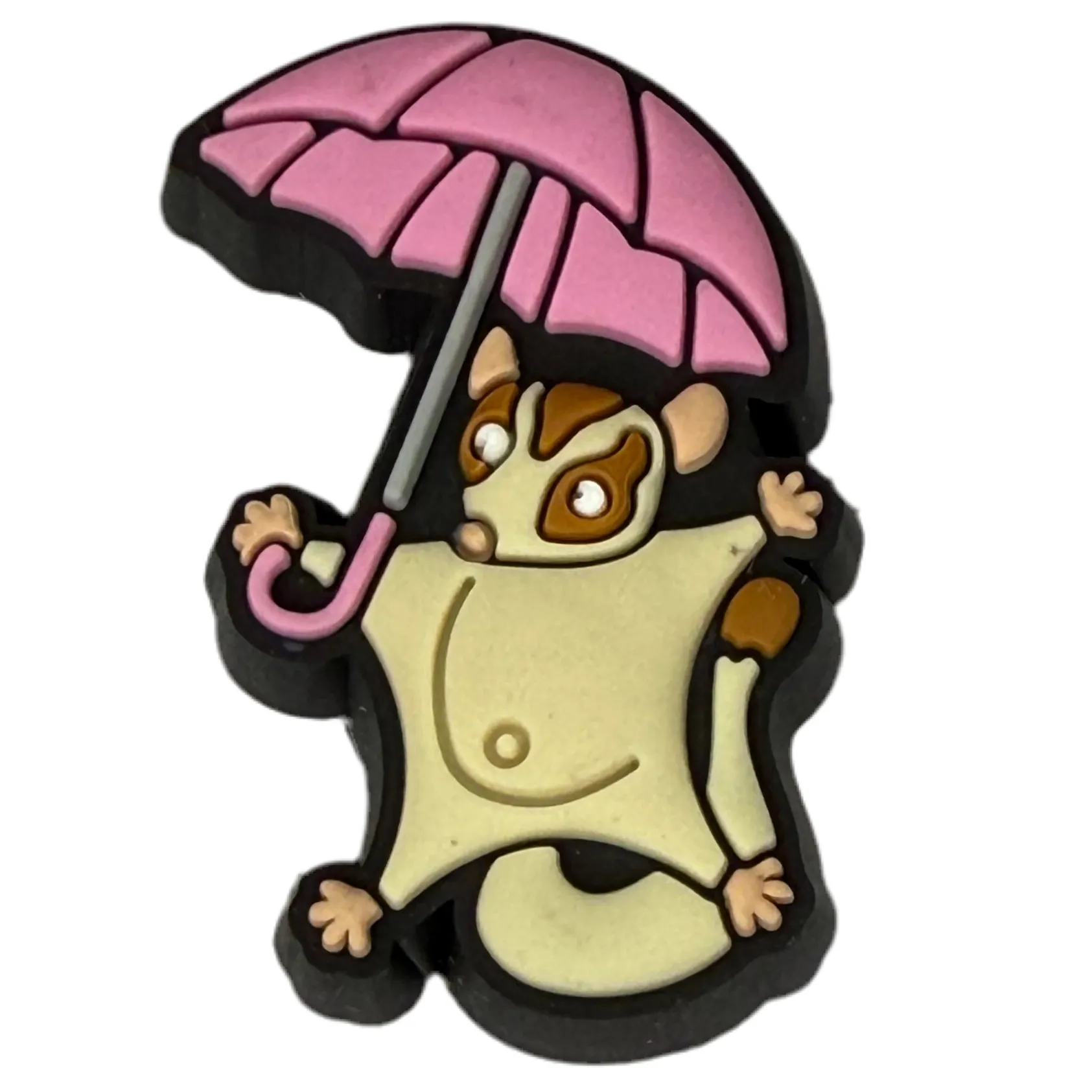 Crocs Jibbitz Flying Squirrel with Umbrella Charm sold by The Foot Factory