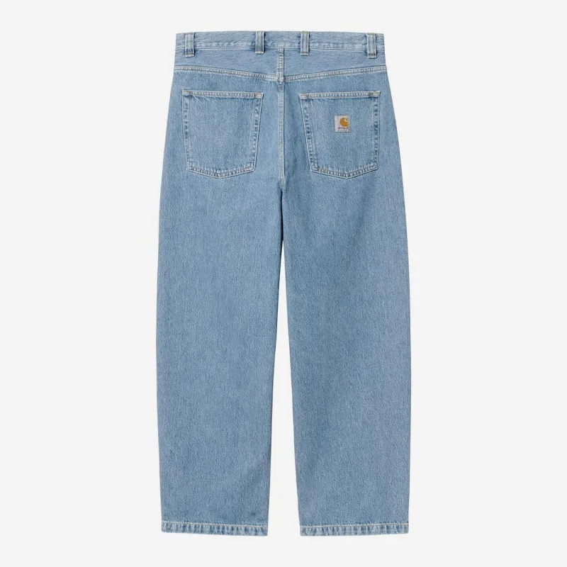 Carhartt WIP Mens Brandon Smith Denim Pant | Blue Stone Bleached sold by The Foot Factory