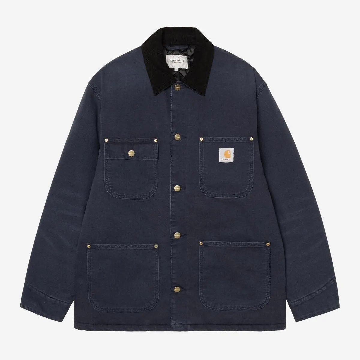Carhartt WIP Mens OG Chore Coat Jacket | Dark Navy / Black Stone Canvas sold by The Foot Factory