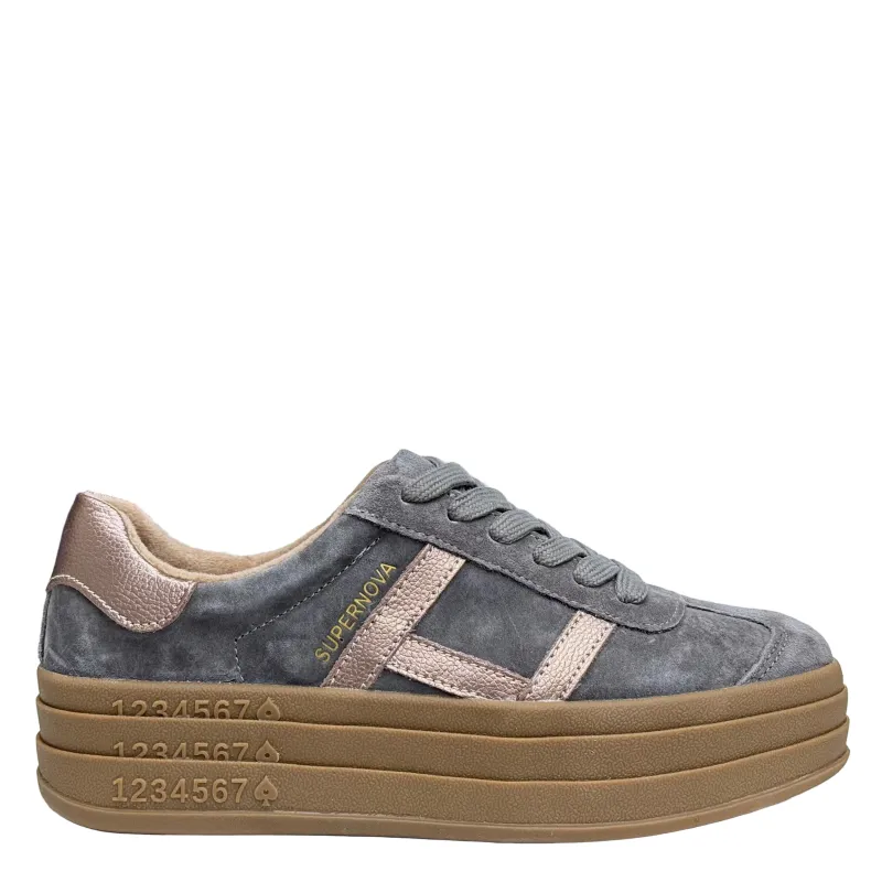 Drilleys Womens Sixty Eight Trainers | Tornado Gold sold by The Foot Factory