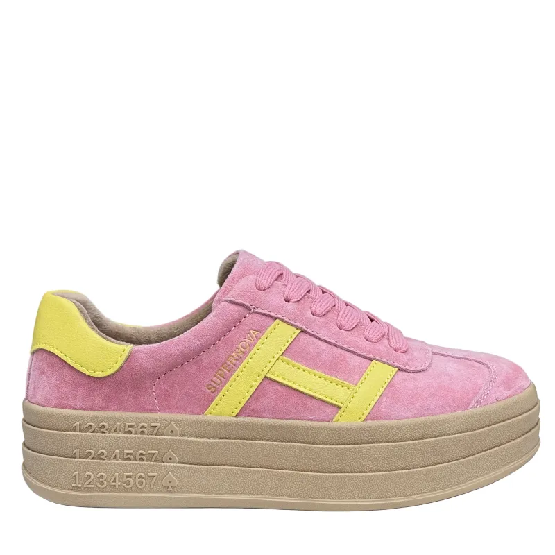 Drilleys Womens Sixty Eight Trainers | Candy Cane sold by The Foot Factory