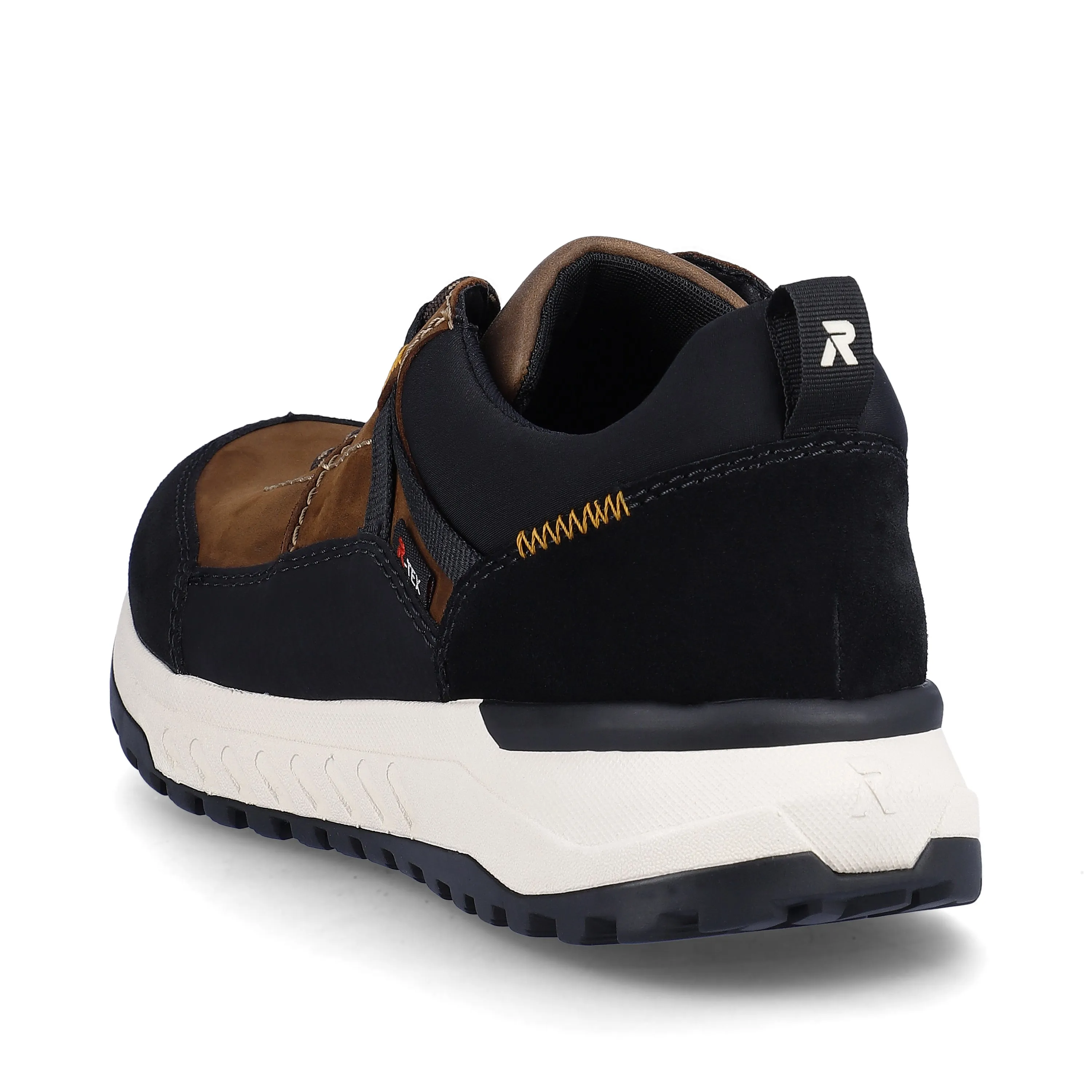 Rieker Mens Comfort Width Leather Trainers | Brown sold by The Foot Factory product image thumbnail 4