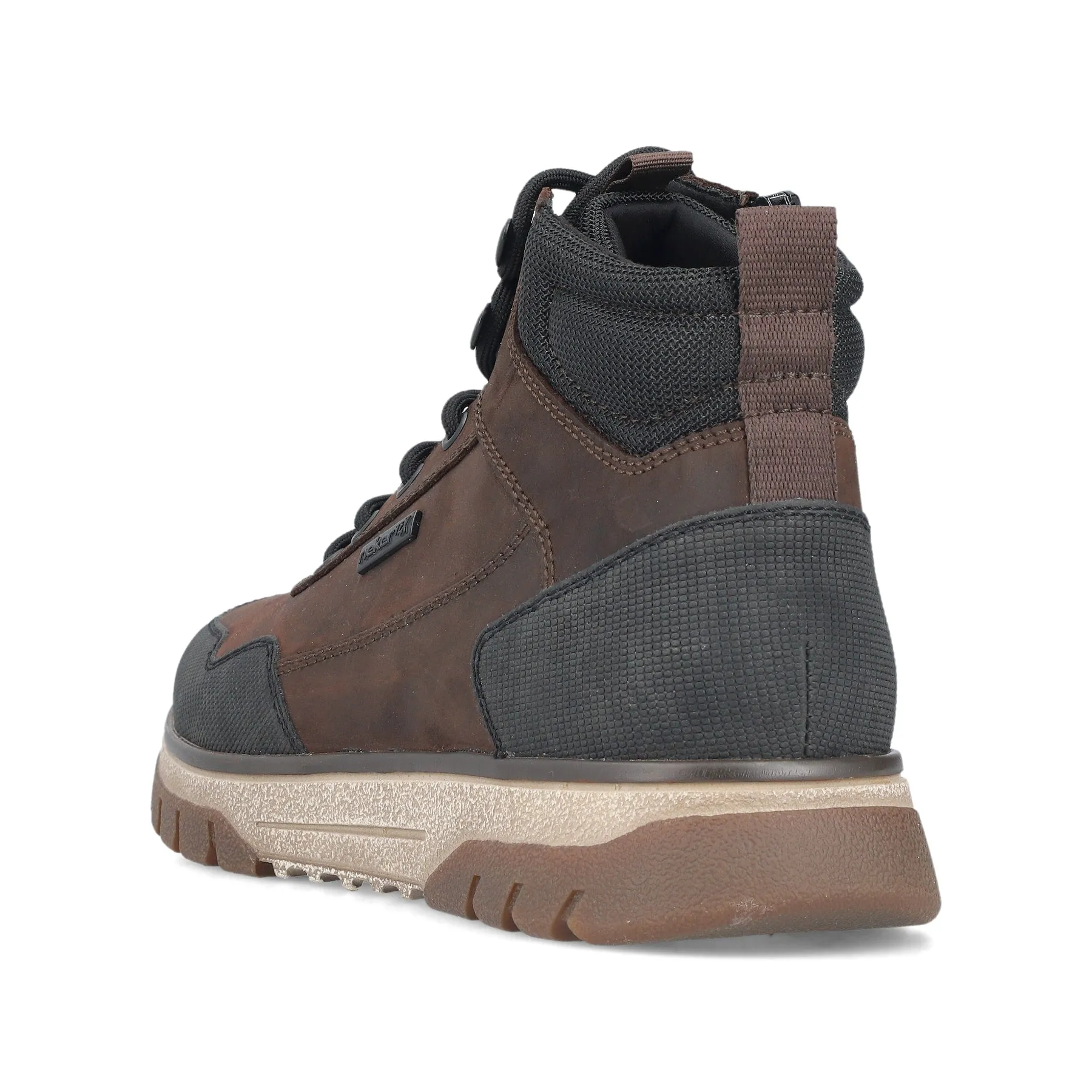 Rieker Mens Leather Extra Width Ankle Boots | Brown sold by The Foot Factory product image thumbnail 4