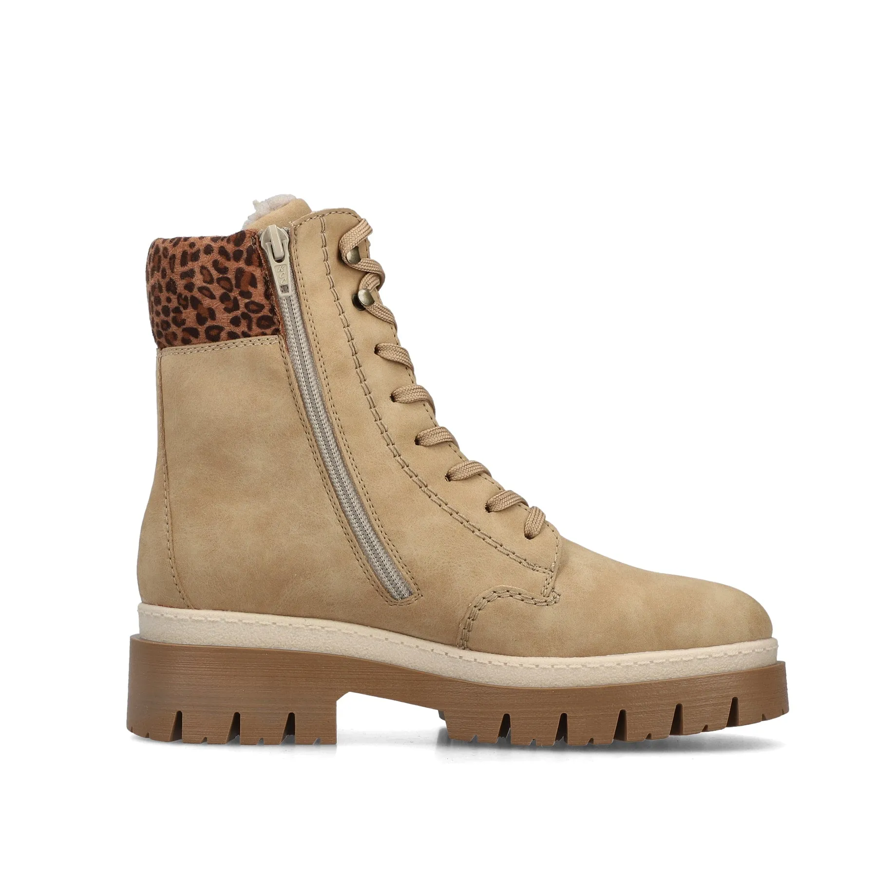 Rieker Womens Fashion Ankle Boots | Beige sold by The Foot Factory product image thumbnail 3