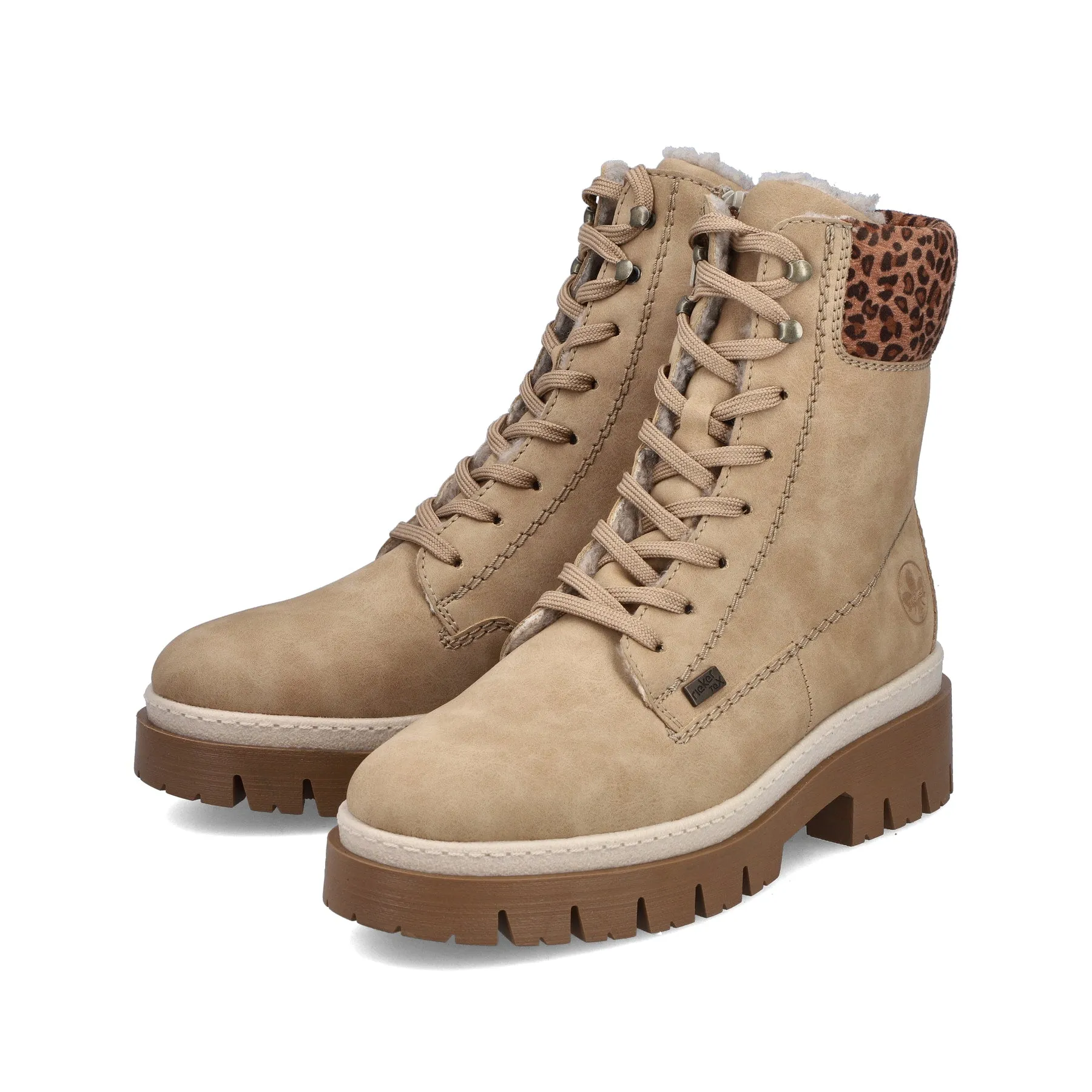 Rieker Womens Fashion Ankle Boots | Beige sold by The Foot Factory product image thumbnail 2
