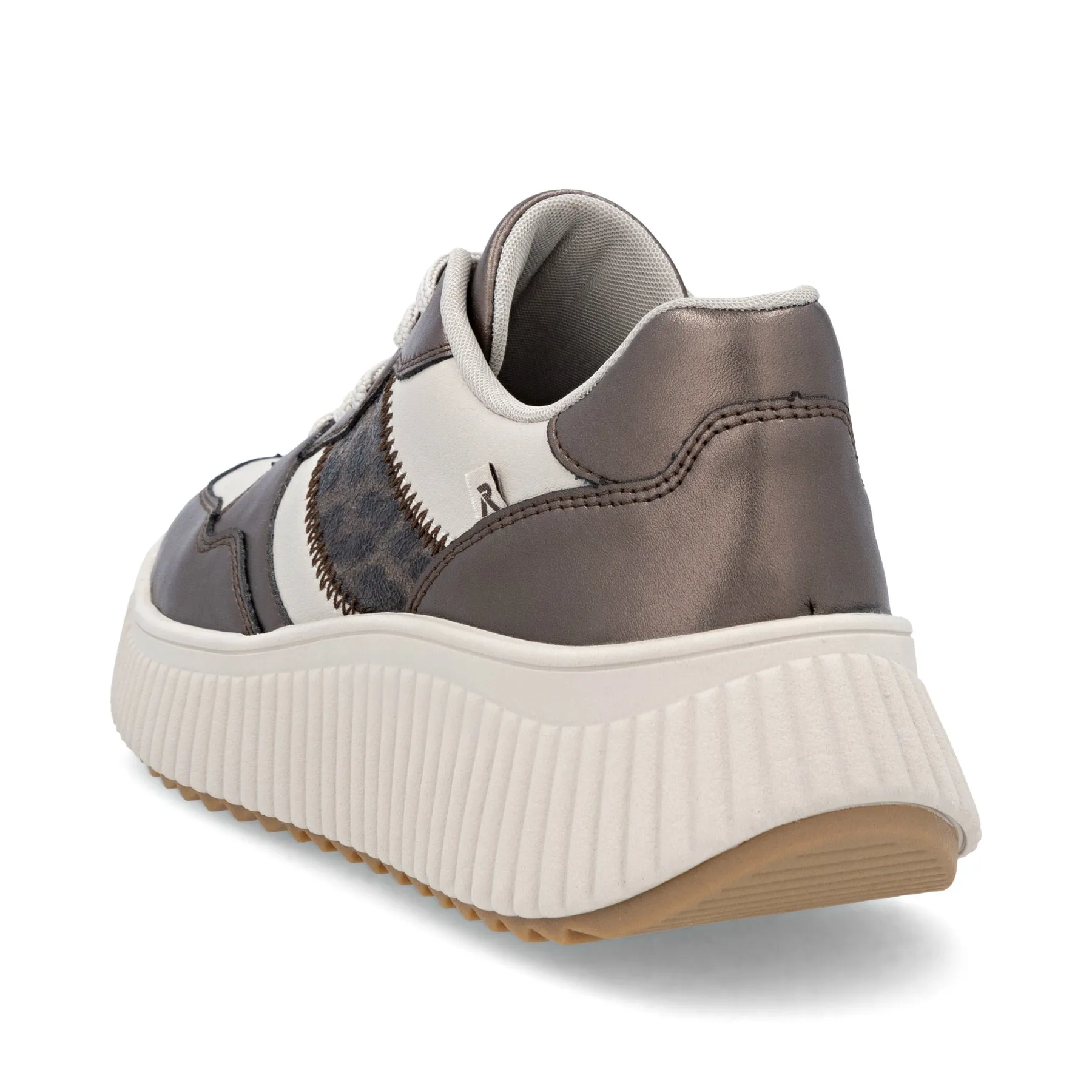 Rieker Womens Fashion Leather Trainers | Beige sold by The Foot Factory product image thumbnail 4