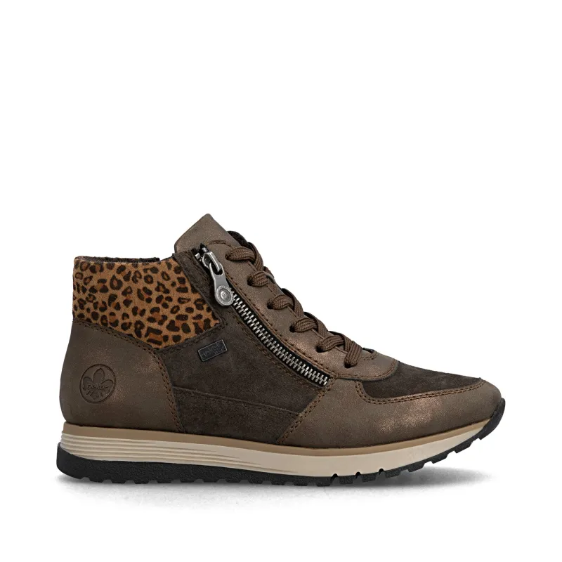Rieker Womens Fashion Ankle Boots | Brown sold by The Foot Factory