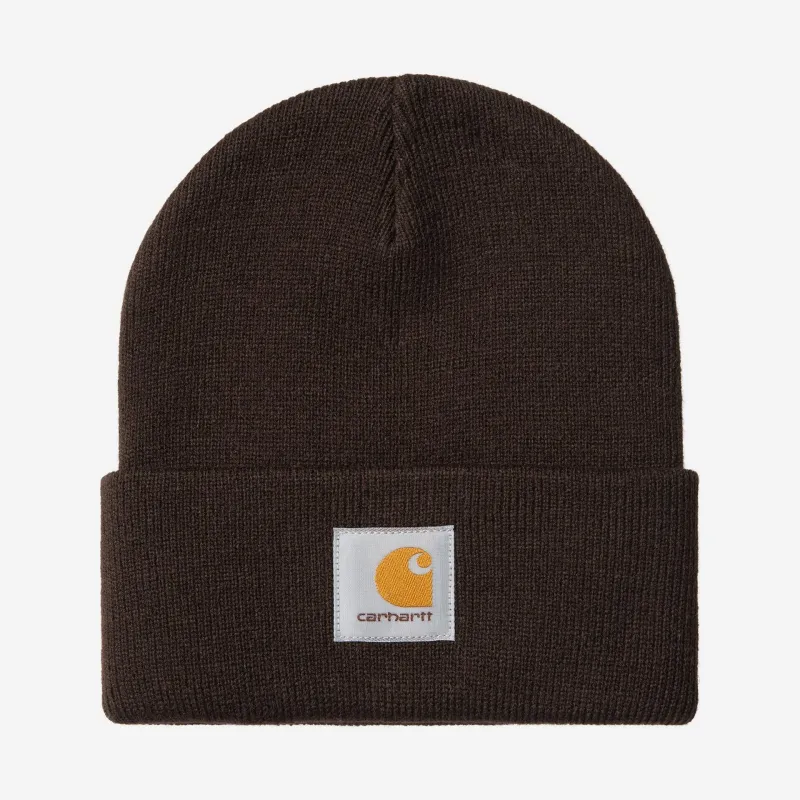 Carhartt WIP Unisex Short Watch Hat | Tobacco sold by The Foot Factory