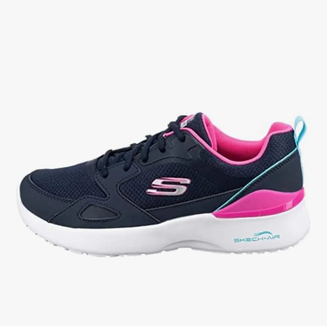 Skechers Womens Skech-Air Dynamight Carefree Trainers - Navy / Pink sold by The Foot Factory product image thumbnail 3