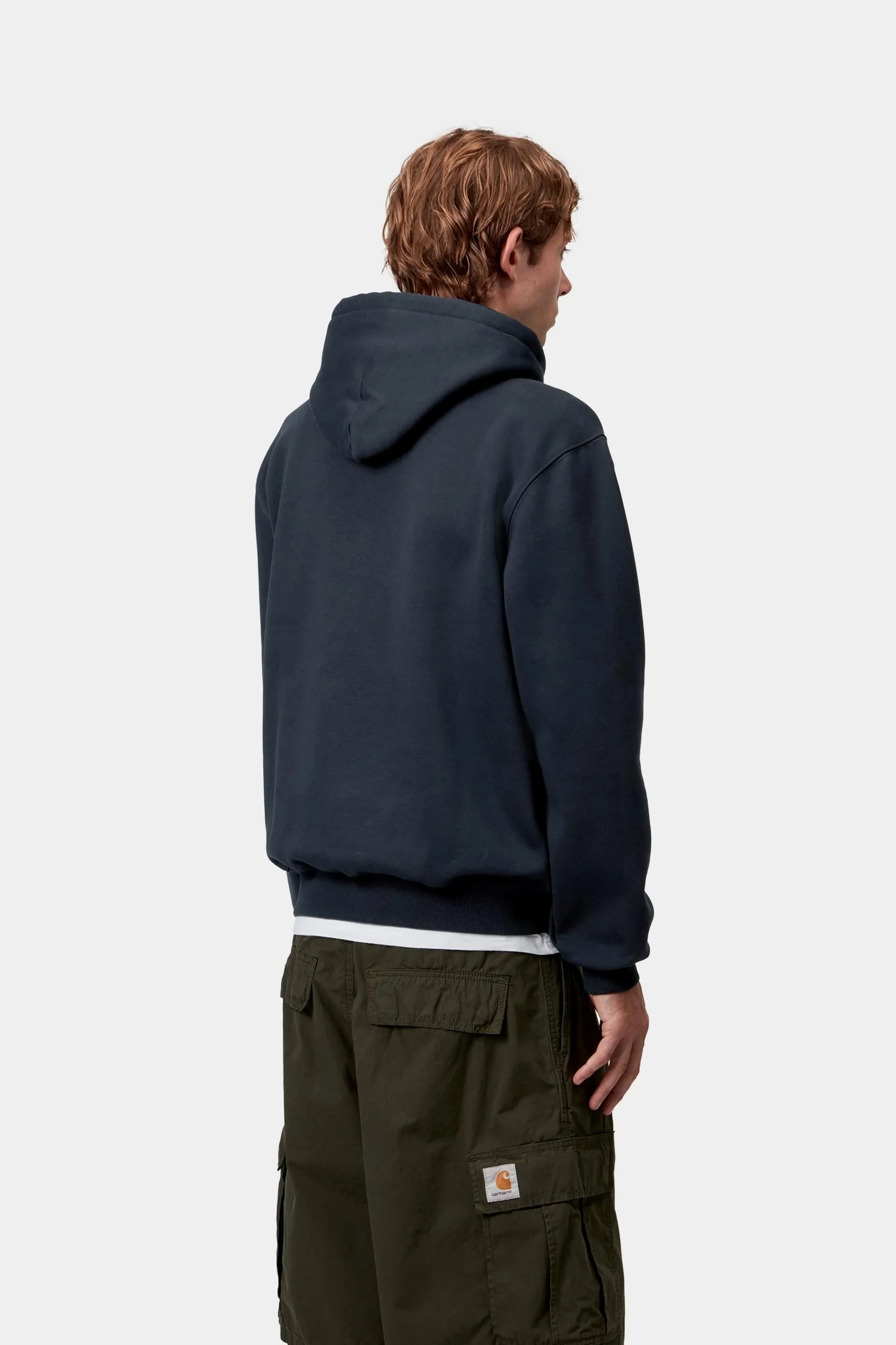 Carhartt WIP Mens Carhartt Hoodie | Deep Night / Palisander sold by The Foot Factory product image thumbnail 4