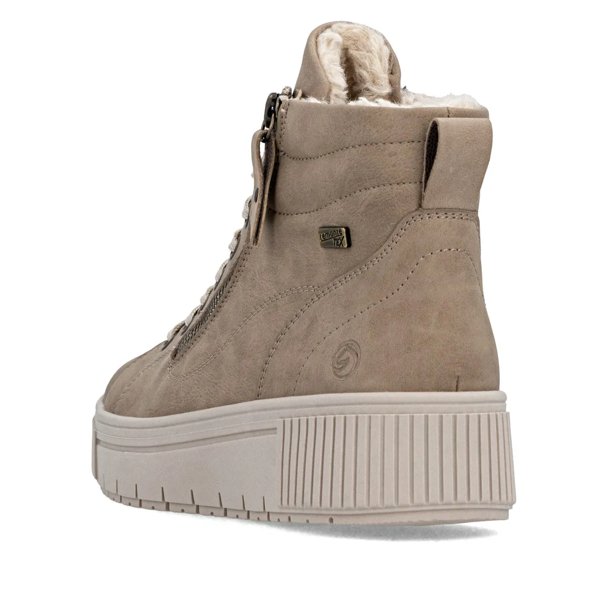 Remonte Womens Suede Ankle Boot | Beige sold by The Foot Factory product image thumbnail 4