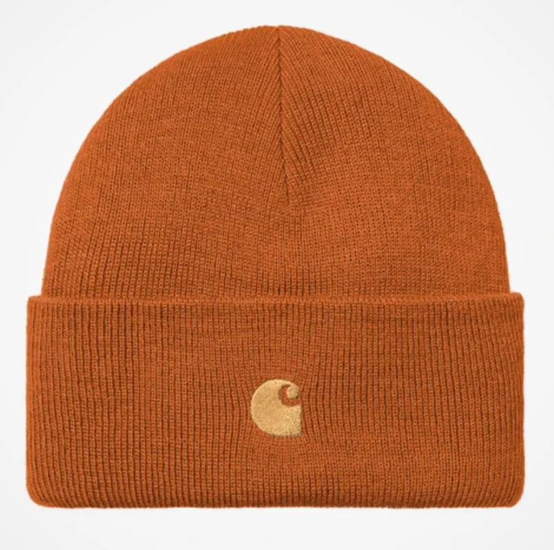 Carhartt WIP Unisex Chase Beanie | Turmeric sold by The Foot Factory