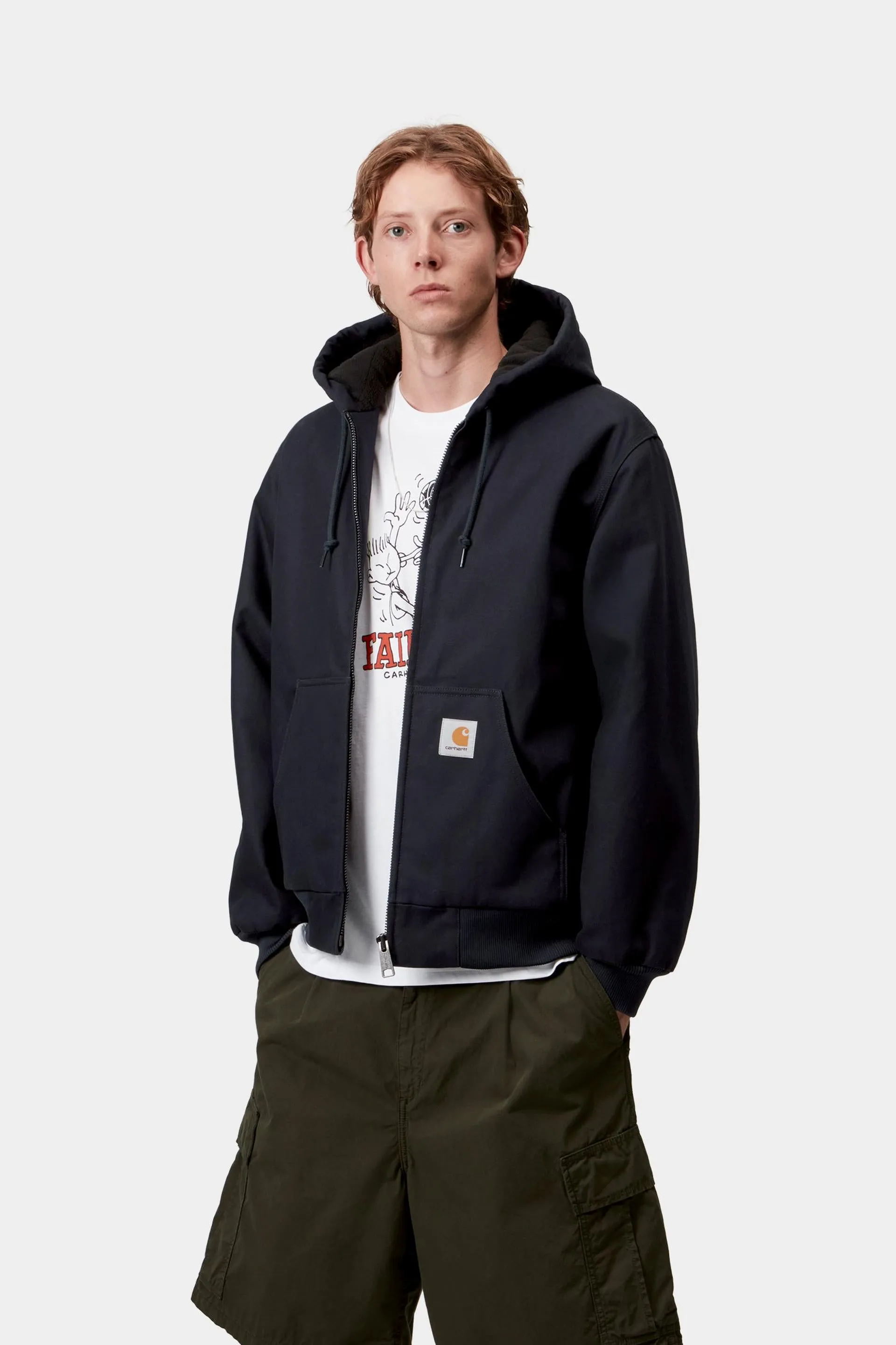 Carhartt WIP Mens Active Jacket | Dark Navy Rigid sold by The Foot Factory product image thumbnail 4