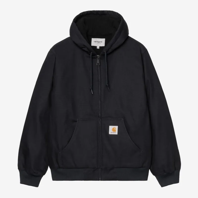 Carhartt WIP Mens Active Jacket | Dark Navy Rigid sold by The Foot Factory