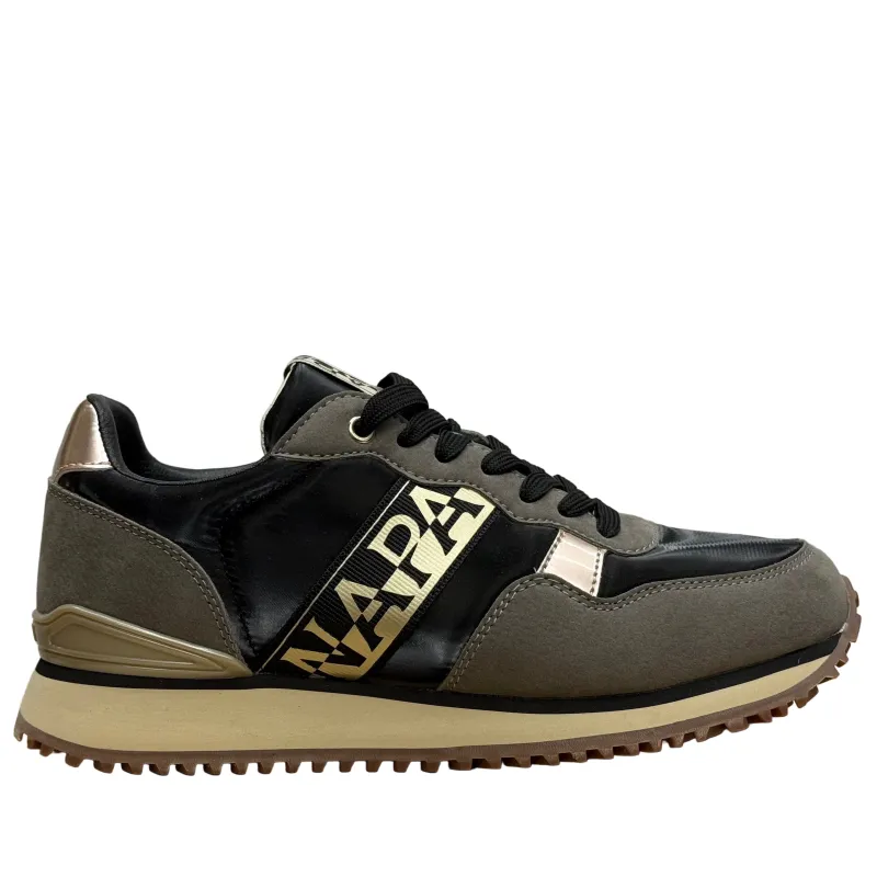 Napapijiri Womens Astra Trainers | Black / Grey sold by The Foot Factory