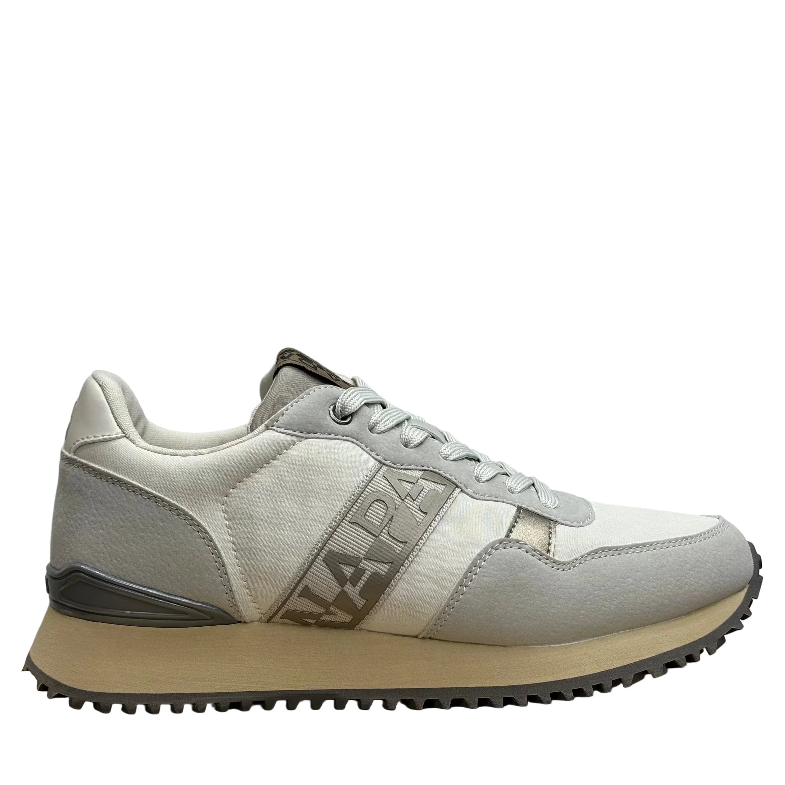 Napapijiri Womens Astra Trainers | White / Beige sold by The Foot Factory
