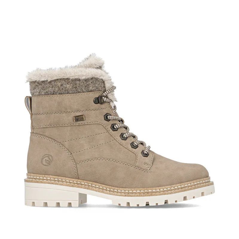 Remonte Womens Fleece Lined Ankle Boot | Brown made by Remonte