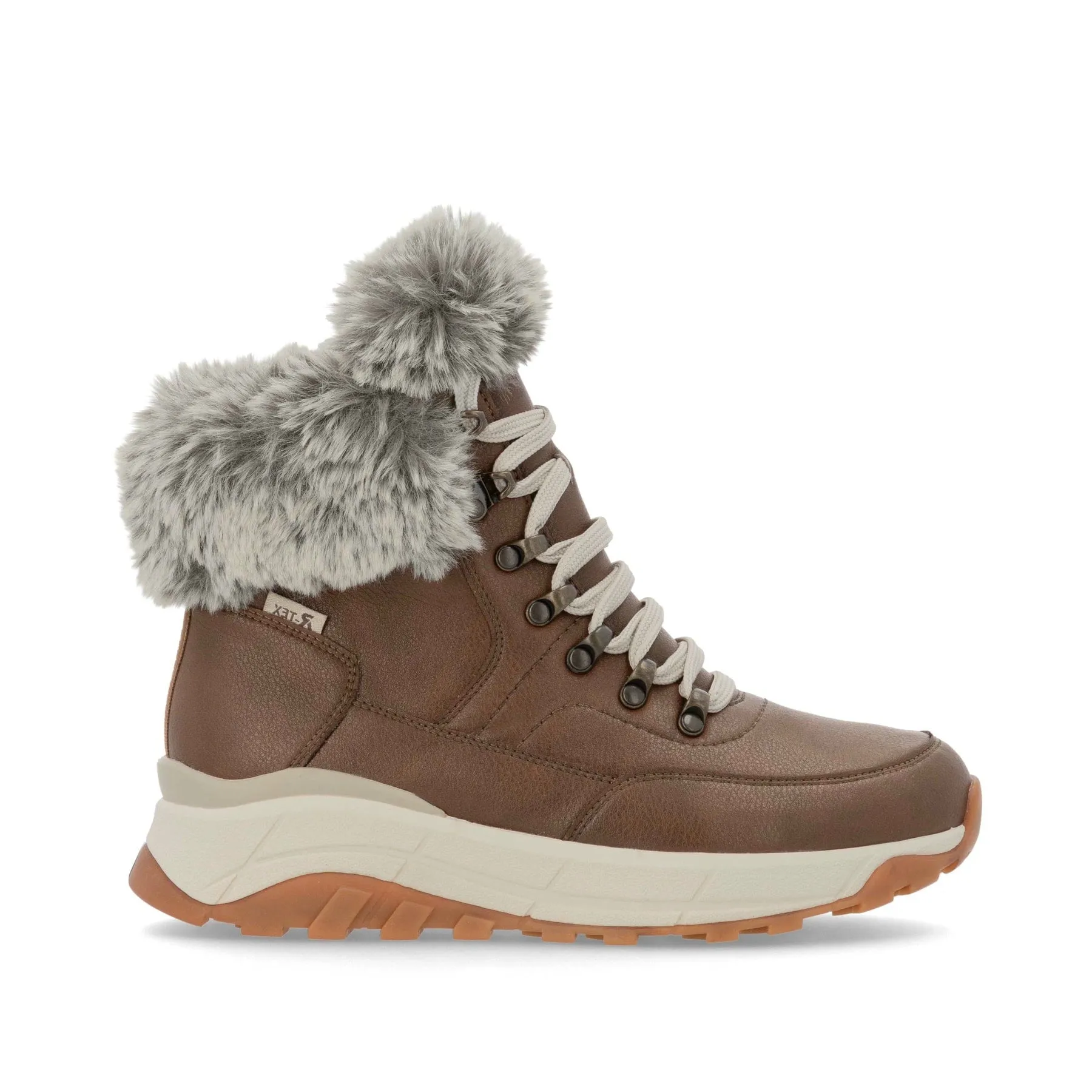 Rieker Womens Fleece Lined Leather Ankle Boots | Brown sold by The Foot Factory