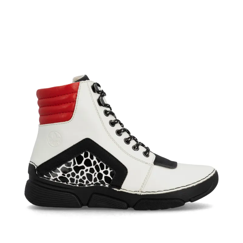 Rieker Womens Fashion Ankle Boots | Beige sold by The Foot Factory