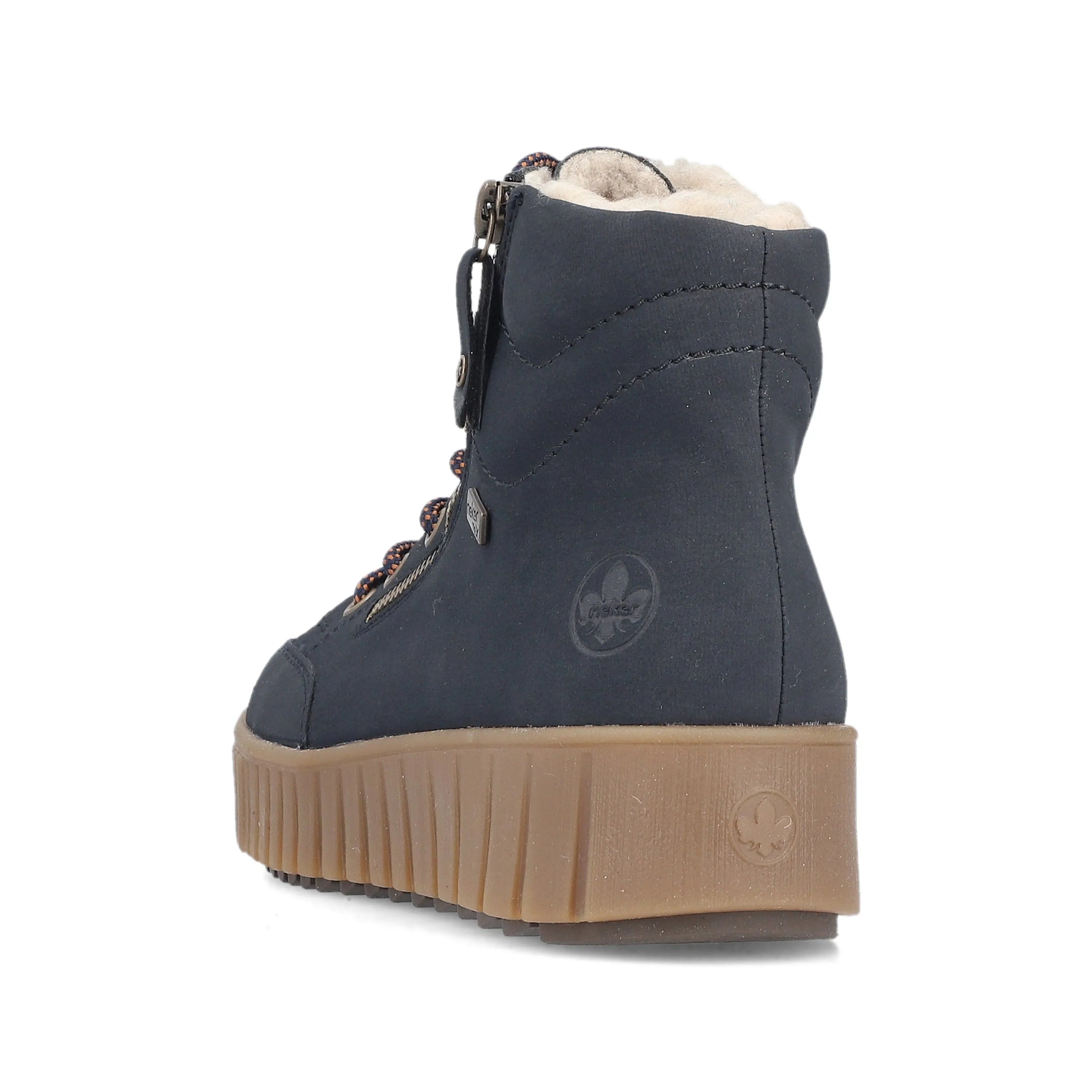 Rieker Womens Fleece Lined Ankle Boots | Blue sold by The Foot Factory product image thumbnail 4