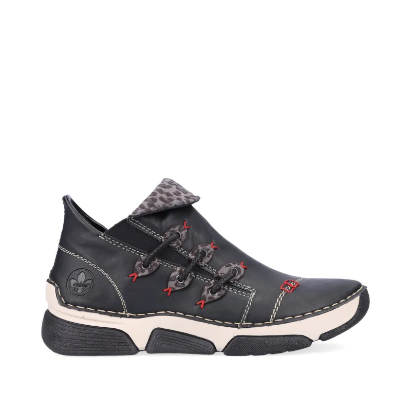 Rieker Womens Fashion Ankle Boots | Black sold by The Foot Factory