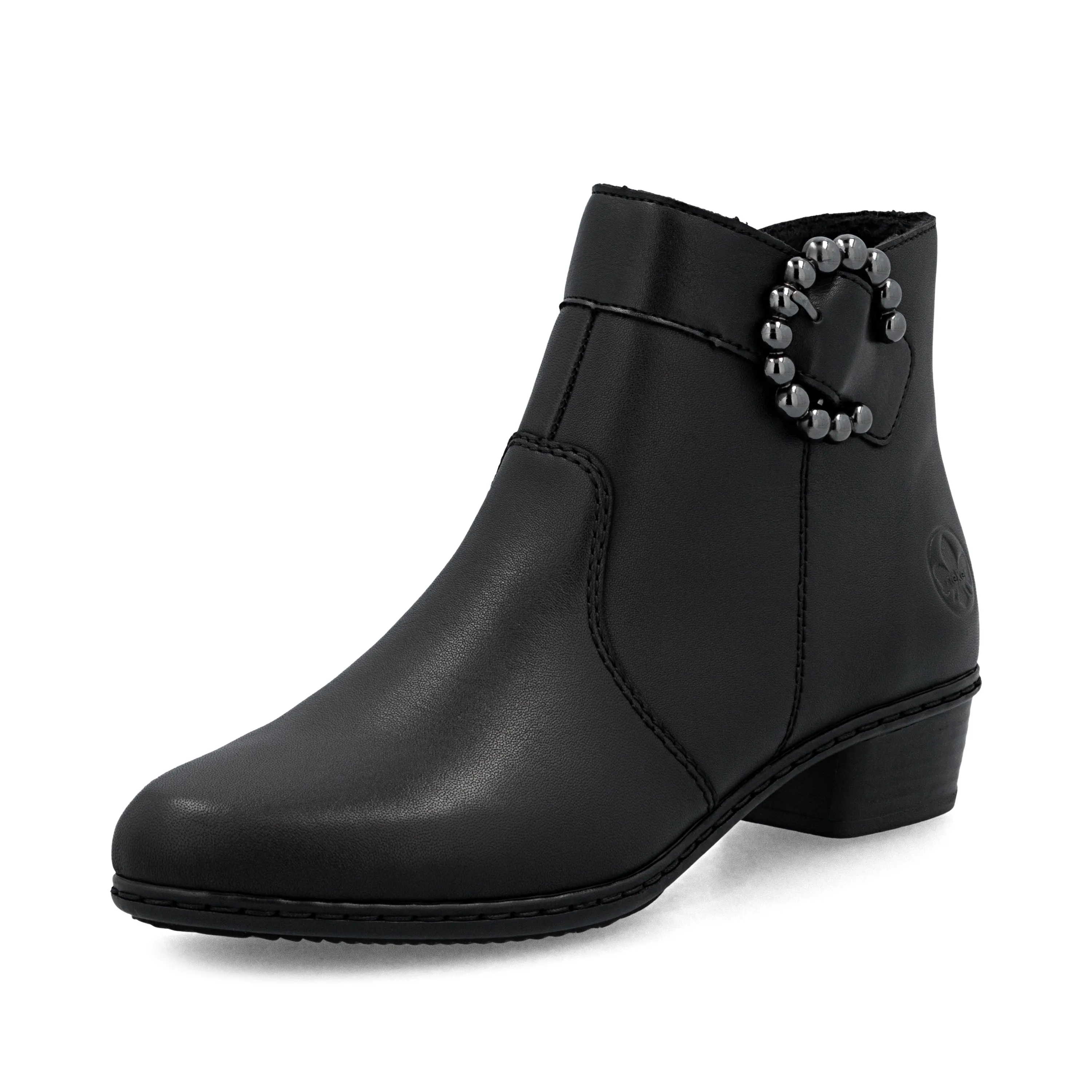 Rieker Womens Fashion Buckle Detail Ankle Boots | Black sold by The Foot Factory product image thumbnail 2