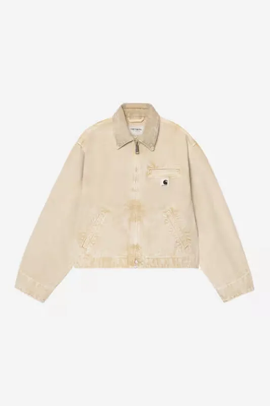 Carhartt WIP Womens Emery Jacket | Dusty Hamilton Brown Chalk Wash sold by The Foot Factory