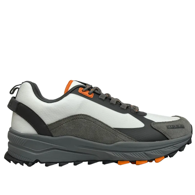 Napapijiri Mens Vortec Trainers | White / Grey sold by The Foot Factory