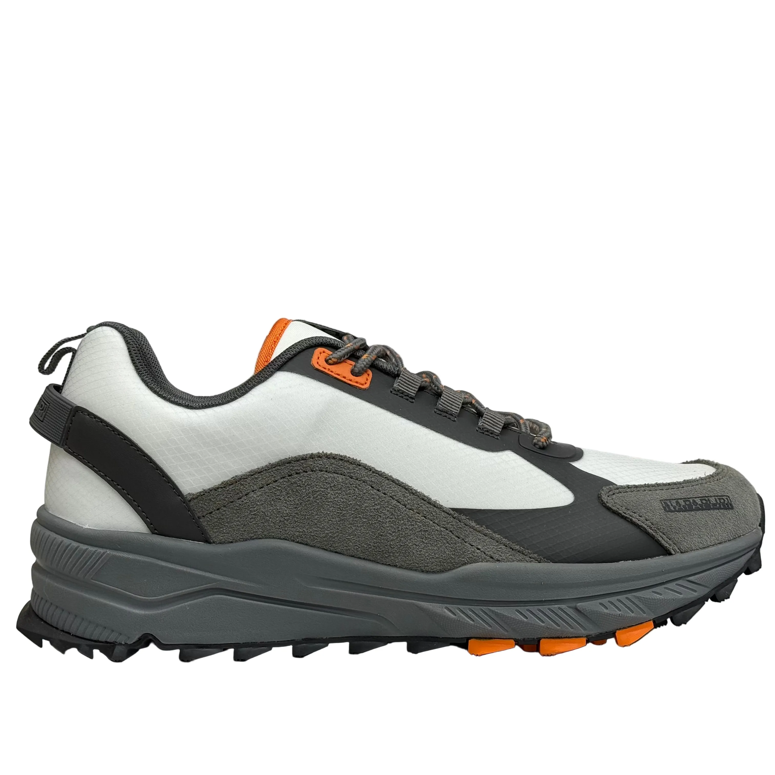 Napapijiri Mens Vortec Trainers | White / Grey sold by The Foot Factory