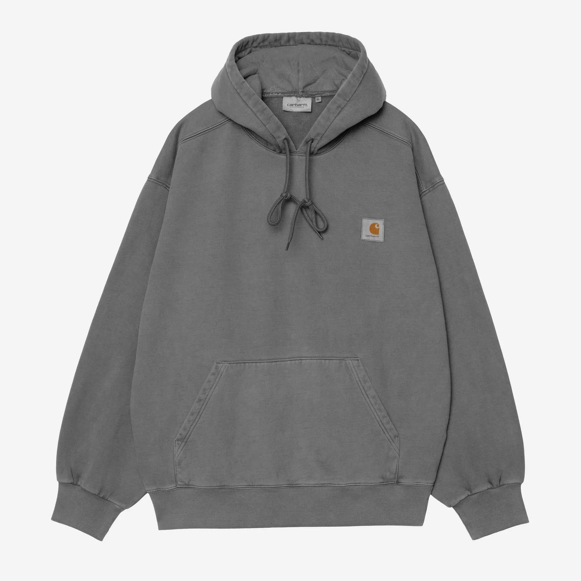 Carhartt WIP Mens Vista Sweat Hoodie | Black Garment Dyed sold by The Foot Factory