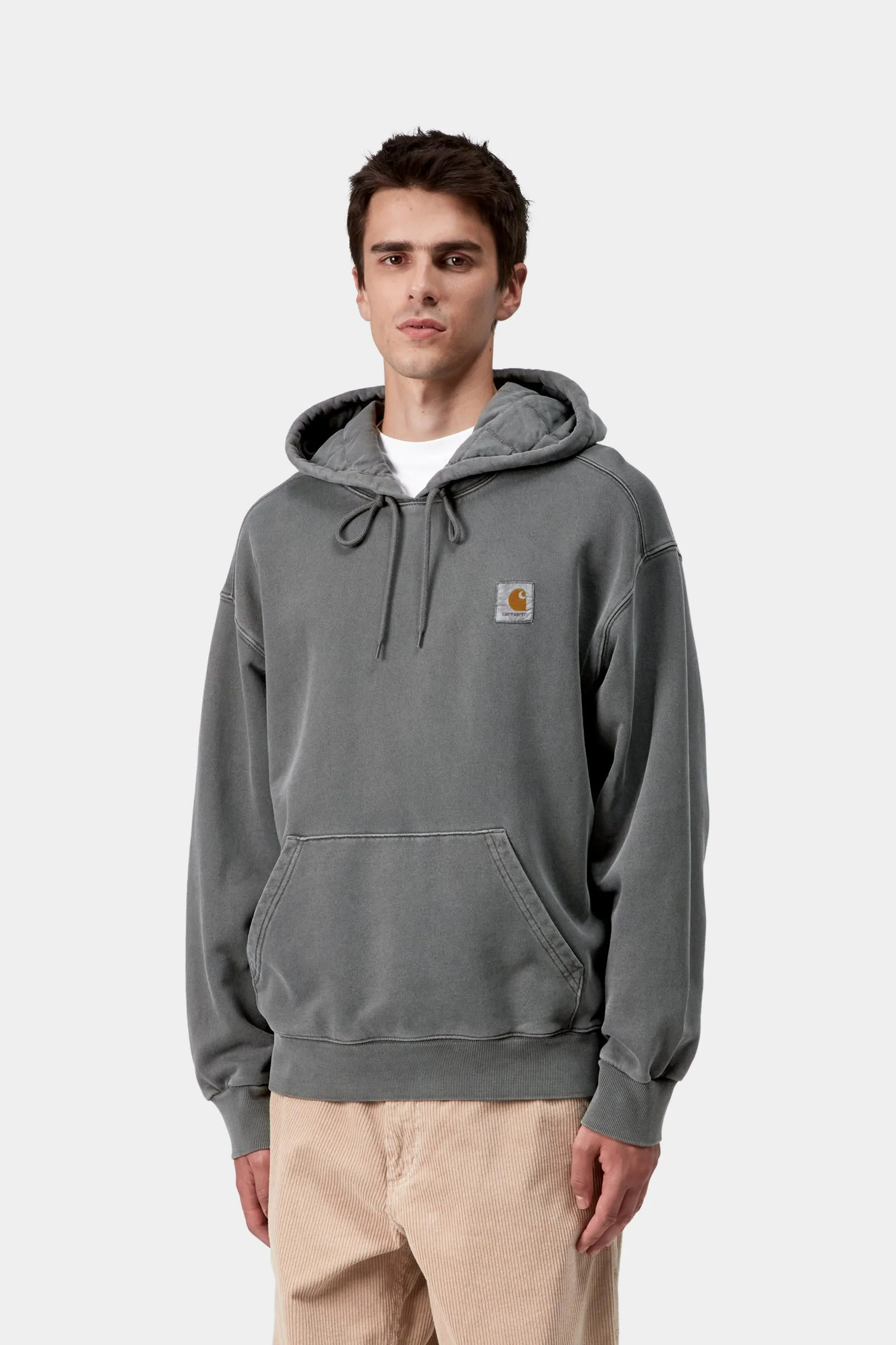 Carhartt WIP Mens Vista Sweat Hoodie | Black Garment Dyed sold by The Foot Factory product image thumbnail 3