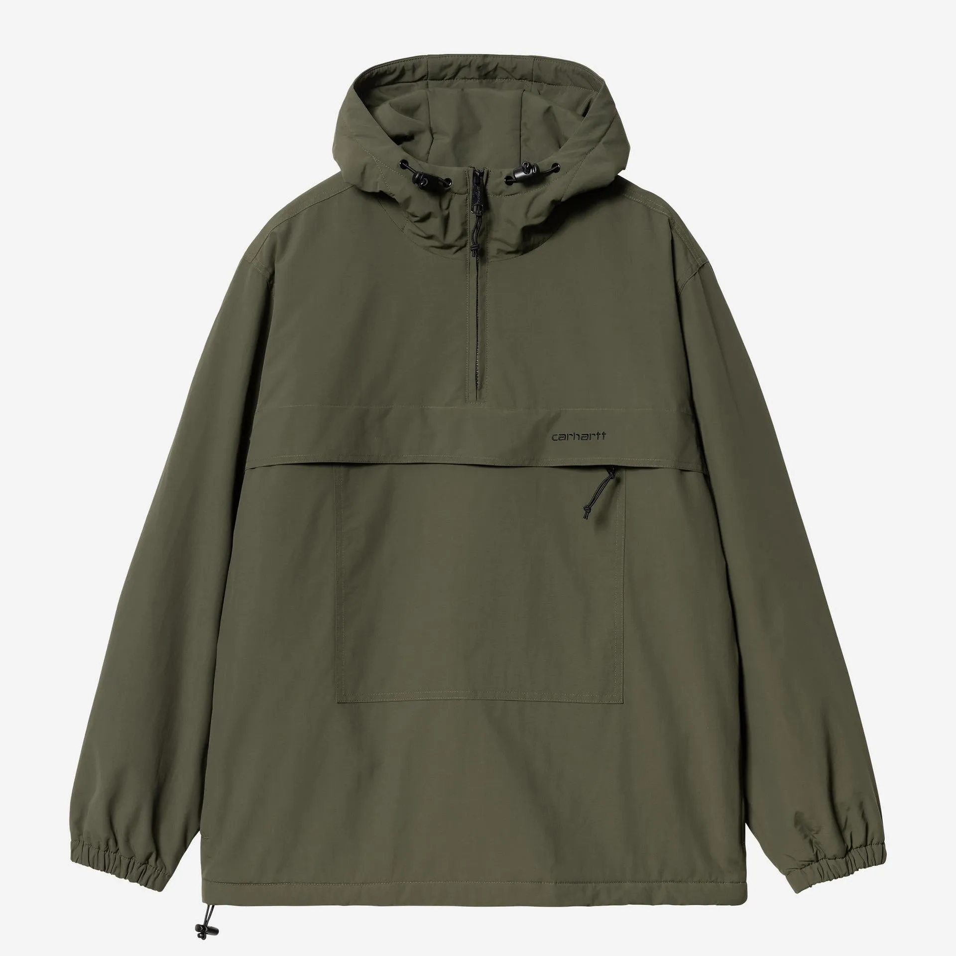 Carhartt WIP Mens Windbreaker Pullover Winter Jacket | Cypress / Black sold by The Foot Factory