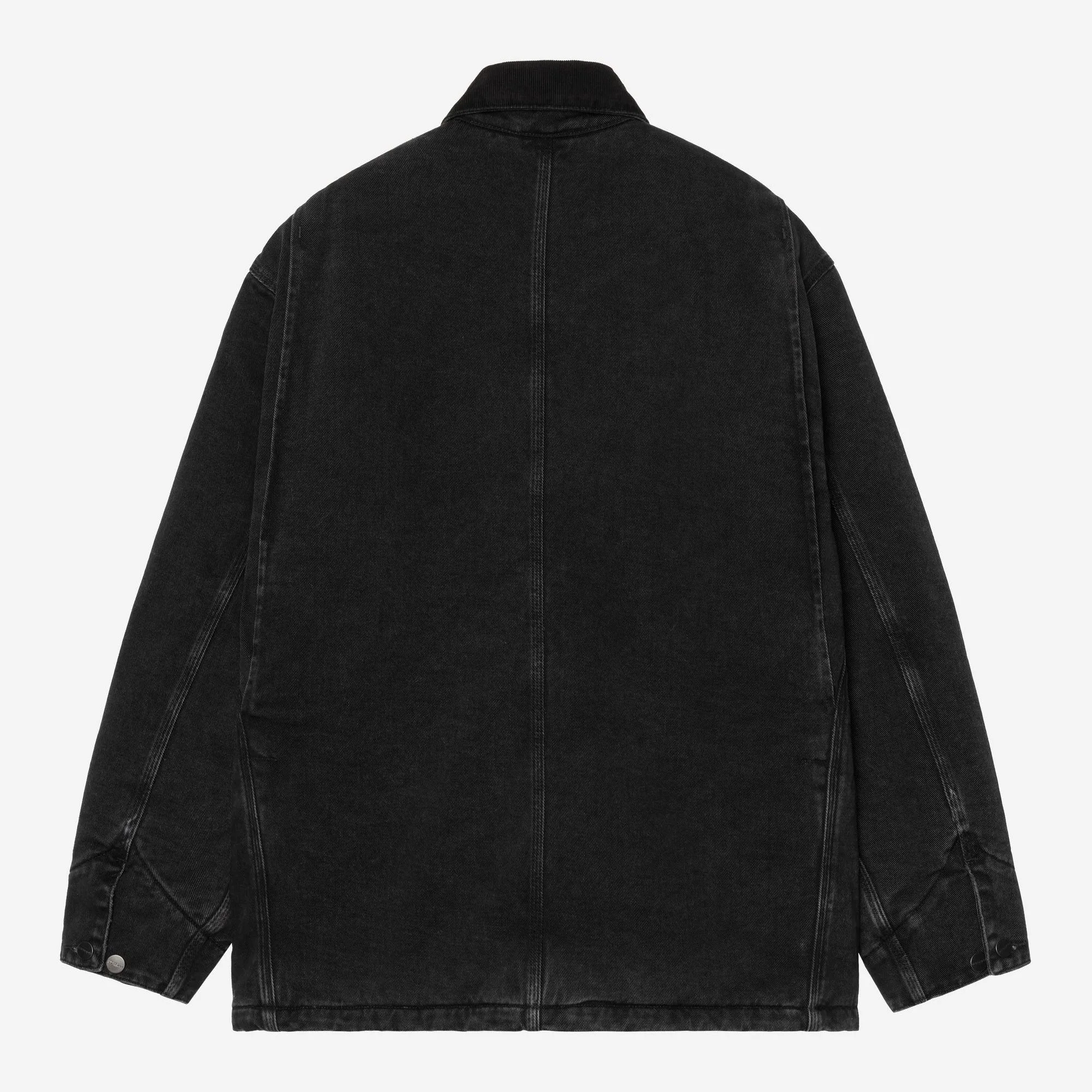 Carhartt WIP Mens OG Chore Maitland Denim Coat Jacket | Black / Black sold by The Foot Factory product image thumbnail 2
