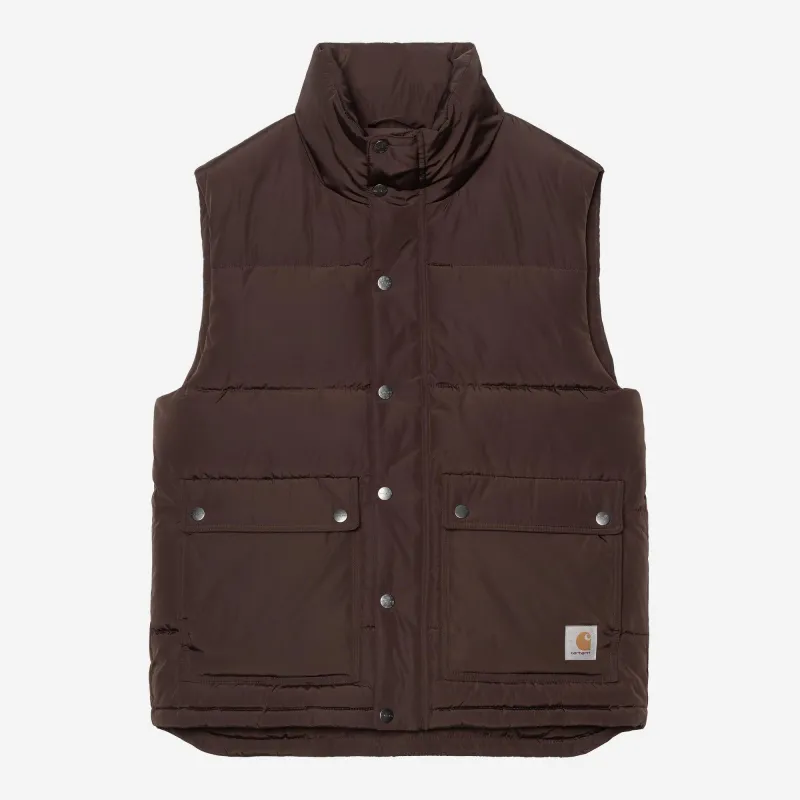 Carhartt WIP Mens Brent Vest | Palisander sold by The Foot Factory